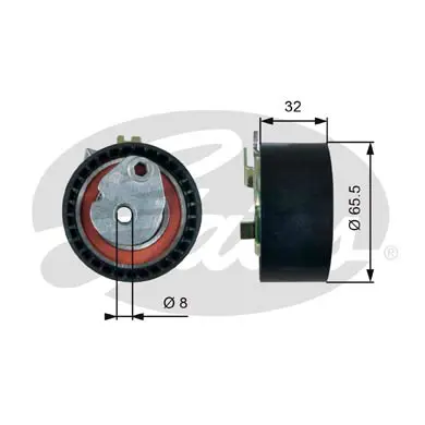PG tensioners T43238 POWERGRIP TENSIONER Gates 