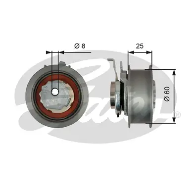 PG tensioners T43247 POWERGRIP TENSIONER Gates 