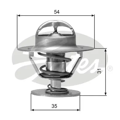 THERMOSTATS TH00682G1 TH00682G1 THERMOSTAT           Gates 