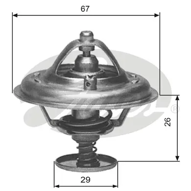 THERMOSTATS HEAVY DUTY TH09180G1 TH09180G1 THERMOSTAT           Gates 