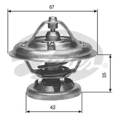 THERMOSTATS TH12680G1 TH12680G1 THERMOSTAT           Gates 