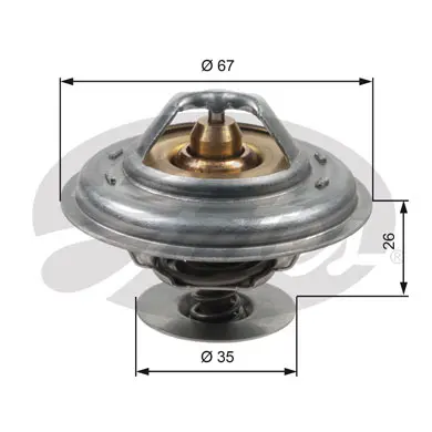 THERMOSTATS TH13287G1 TH13287G1 THERMOSTAT           Gates 