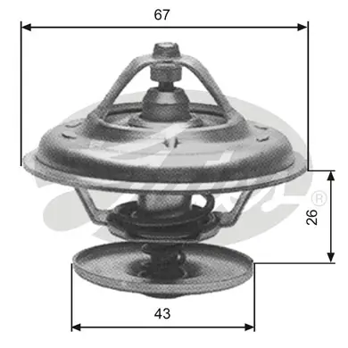 THERMOSTATS HEAVY DUTY TH13380G1 TH13380G1 THERMOSTAT           Gates 