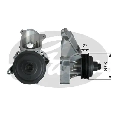 WP WP0128 WATERPUMP Gates 