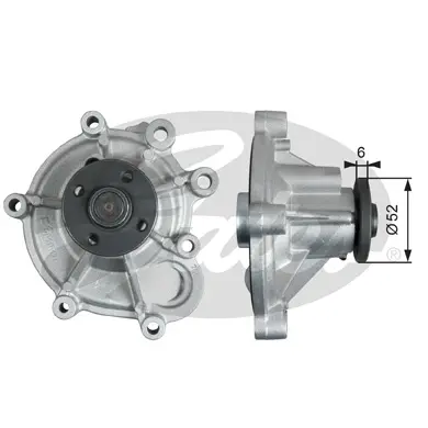 WP WP0129 WATERPUMP Gates 