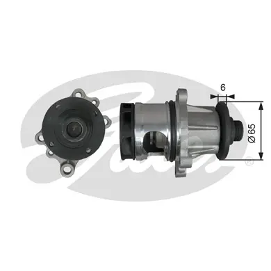 WP WP0137 WATERPUMP Gates 
