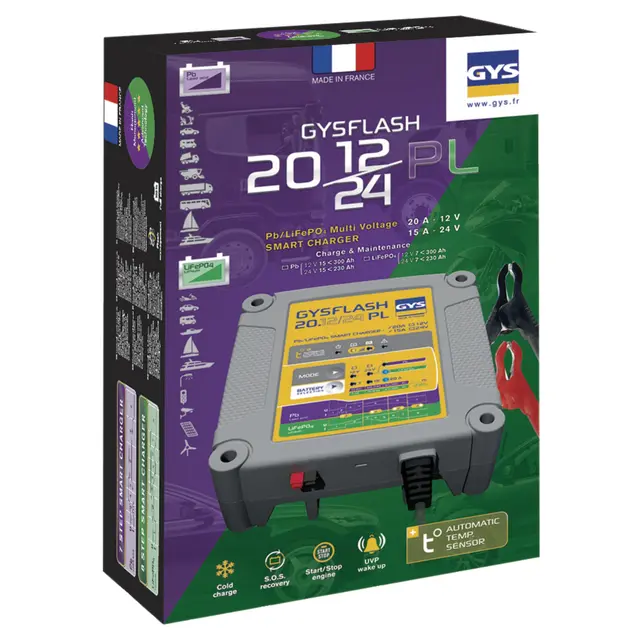 BATTERILADER GYSFLASH 20.12/24 PL 