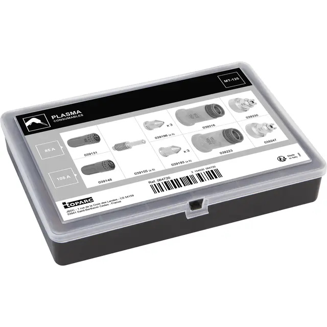 CONSUMABLES BOX 85/105A PLASMA TORCH MT-125 