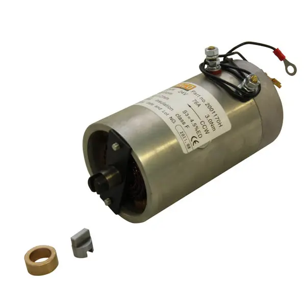 Motor 1,2kW 24V open female counterclock Zepro, Bär Cargolift 