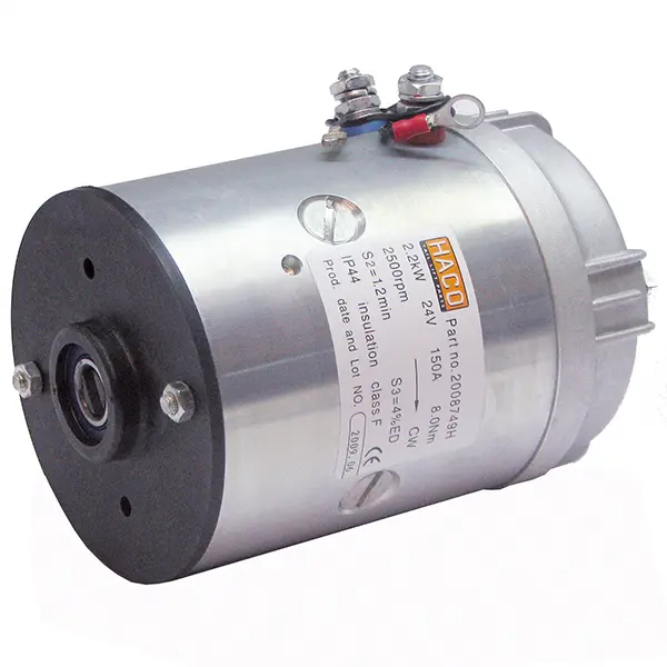 Motor 2,2kW 24V open female clockwise HA Bär Cargolift 