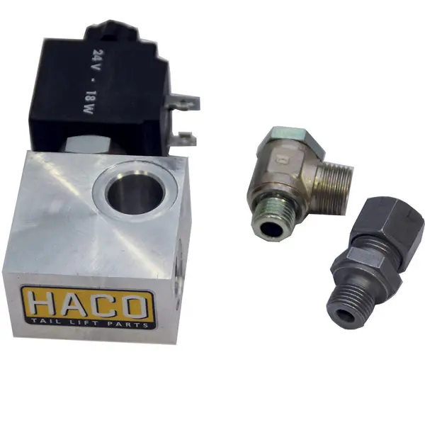 Valveblock + valve 24V HACO 