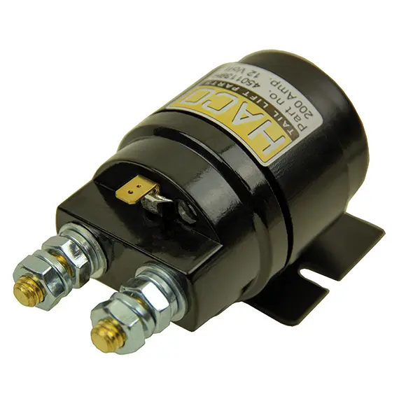 Starter solenoid 12V 200 Amp. HACO Zepro 