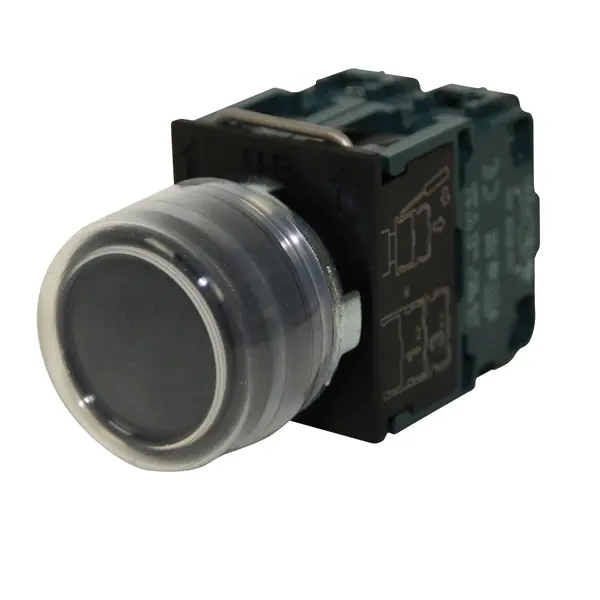 Pushbutton black complete Elfin Anteo 