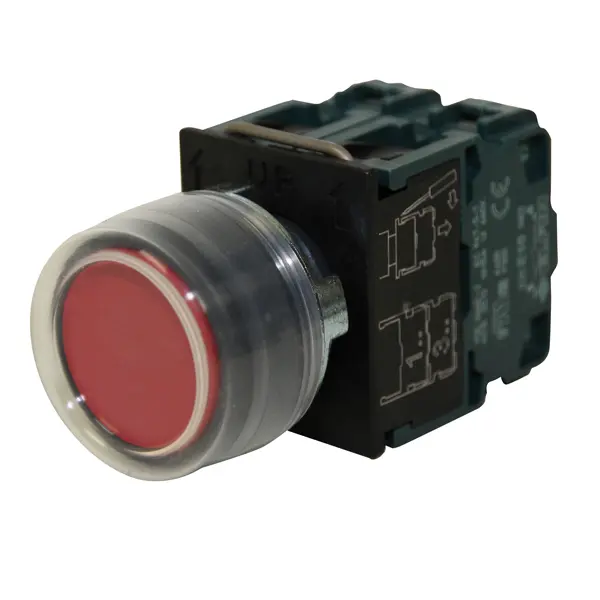 Pushbutton red complete Elfin Anteo 