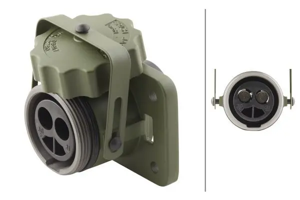 Natokontakt 2-pol Hunn m/skrulokk 50mm² Hella 