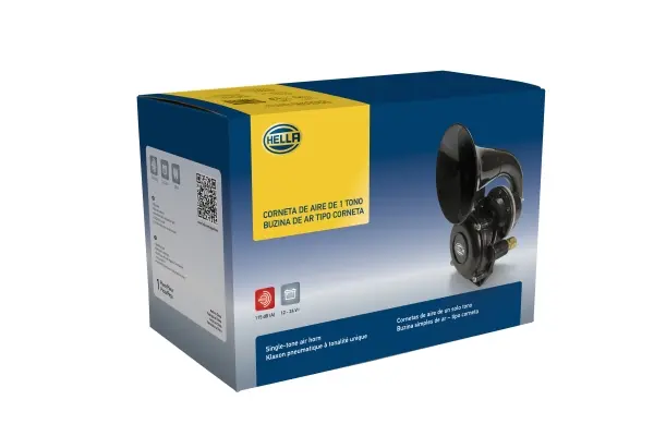 COMPRESSED AIR TRUMPET HORN 12/24V   3PA Hella 