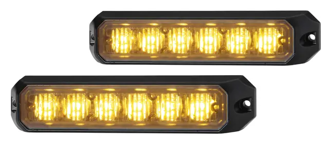 LED blitzlyssett gul 6 leds 10-30v påbyg Hella 