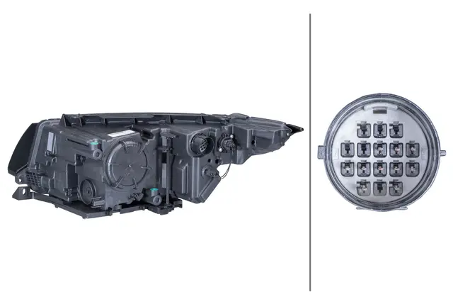 HEADLAMP ES A/F PO LW RH MG12        1EE Hella 