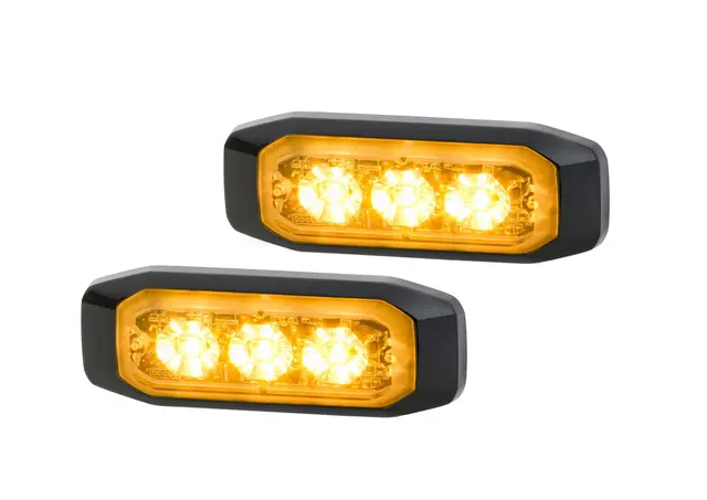 WARNING LAMP BST-S MD12/24 AMBER SE  2XD Hella 