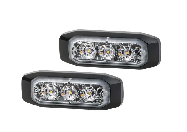 WARNING LAMP BST-S MD12/24 AMBER SE  2XD Hella 