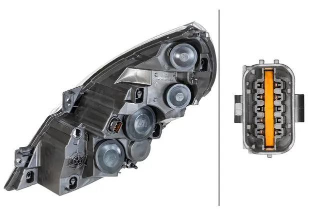 HEADLAMP FF-ES A/FPO T BL RH MG12    1ER Hella 