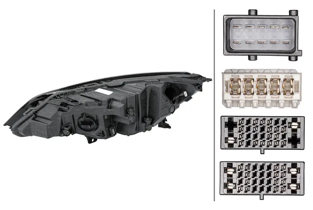 HL LED ES A F BL T PO CO LW RH MD    1EX Hella 