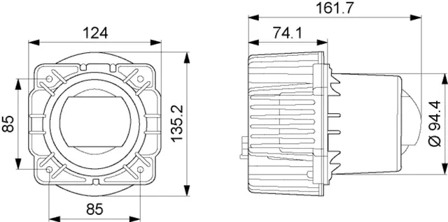 HEADLAMP DE-US A/F MD12/24           1AL Hella 