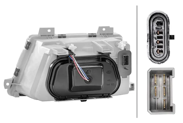 HEADLAMP ES A/FPO LW RH AF28         1AH Hella 