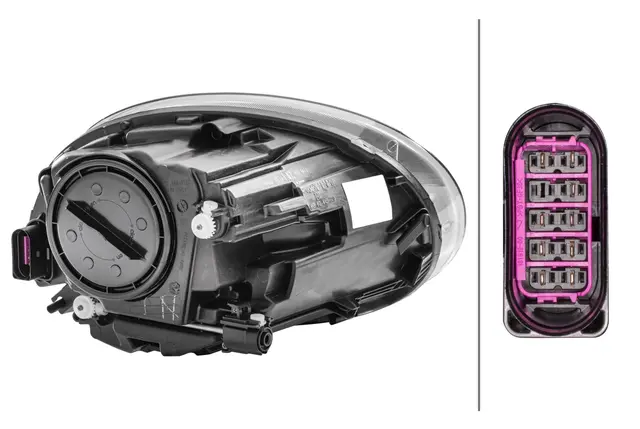 Hovedlyskaster Halogen VW beetle venstre Hella 