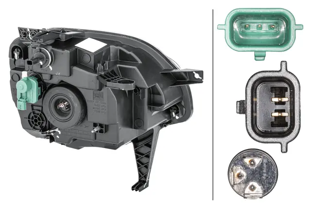 Hovedlampe  venstre  halogen Hella 
