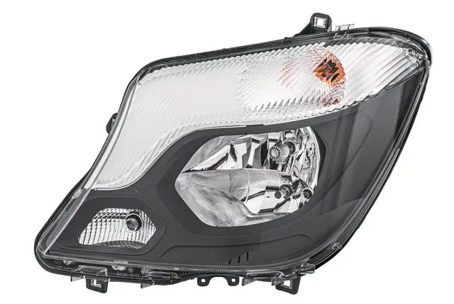 Hovedlyskast.Halogen venstre MB sprinter Hella 