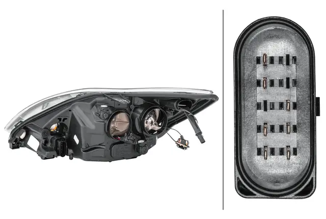 Hov.lysk,hs,halogen,Ford Focus 04-09 Hella 