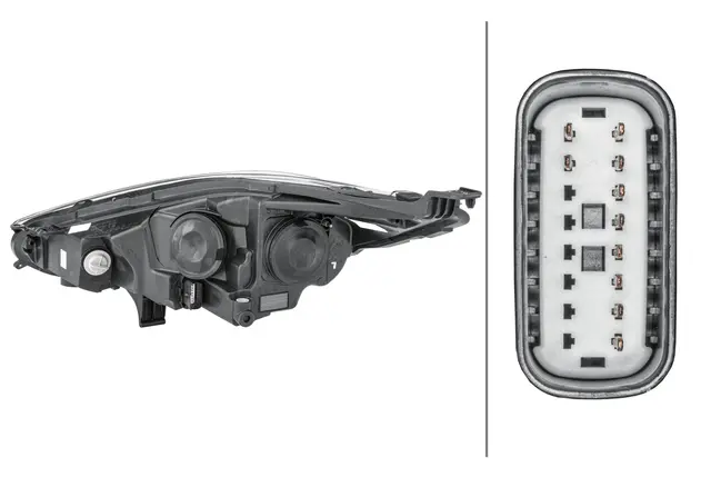 HEADLAMP  ES A/F PO BL T LW RH       1EE Hella 