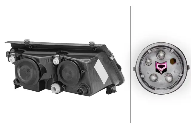 Lysk. FF-H7/H1 venstre VW Passat B5 Hella 
