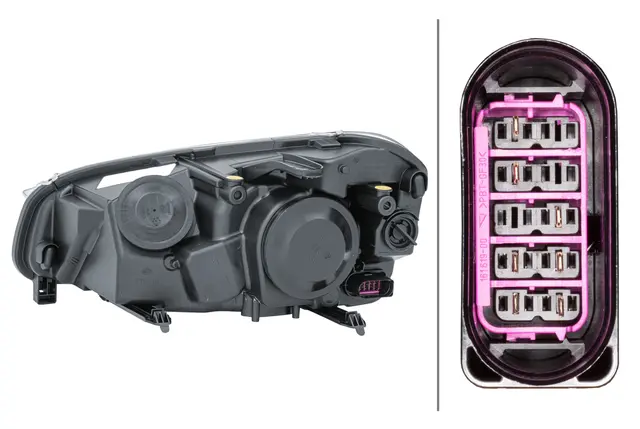 Lysk. Halogen Ford C-Max 07- Hø Hella 