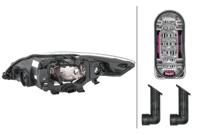 Lysk. Halogen Ford Mondeo 07- Hø Hella 
