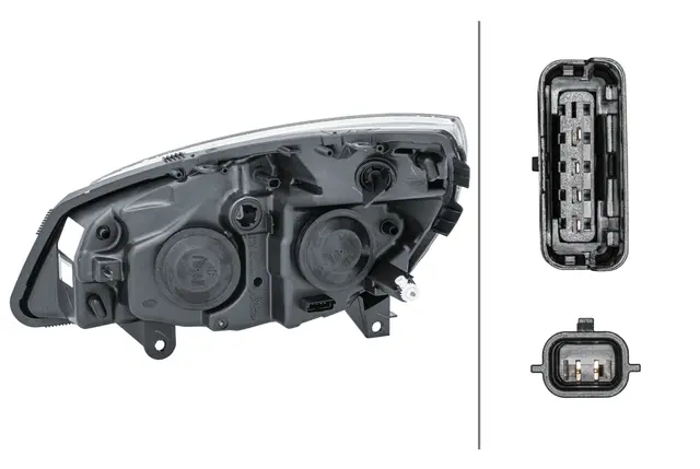 Lysk. H7/H1 Renault Senic II Hø Hella 