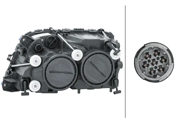 Lysk. Halogen MB Actros 03- Hø Hella 