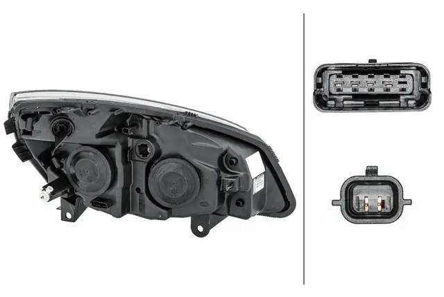 Lysk. H7/H1 Renault Senic II Ve Hella 