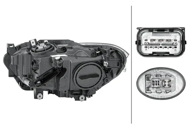Hovedlyskaster Bi-Xenon Høyre Hella 