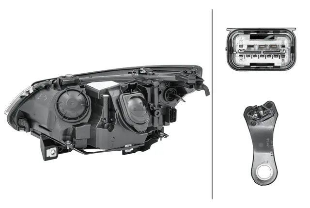 Lysk. Halogen BMW E60 Hø Hella 