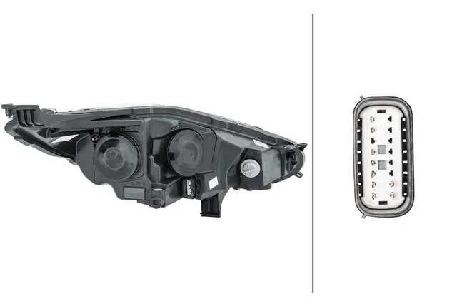 HEADLAMP ES A/F PO BL T LW LH        1EL Hella 