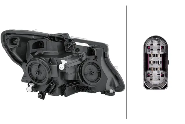 Hovedlykt halogen MB venstre Hella 