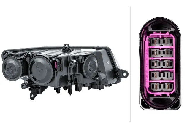 Hovedlampe Halogen Venstre Hella 