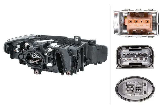hovedlyskaster venstre Xenon - Bmw Hella 