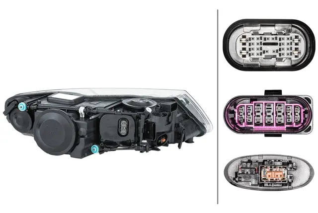 Lysk. Bi-Xenon VW Touareg 10/02-05/10 Ve Hella 
