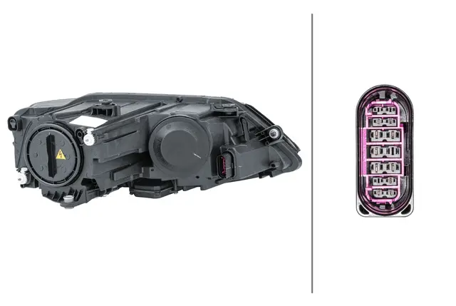 VW Hovedlampe Venstre Bi-Xenon Hella 
