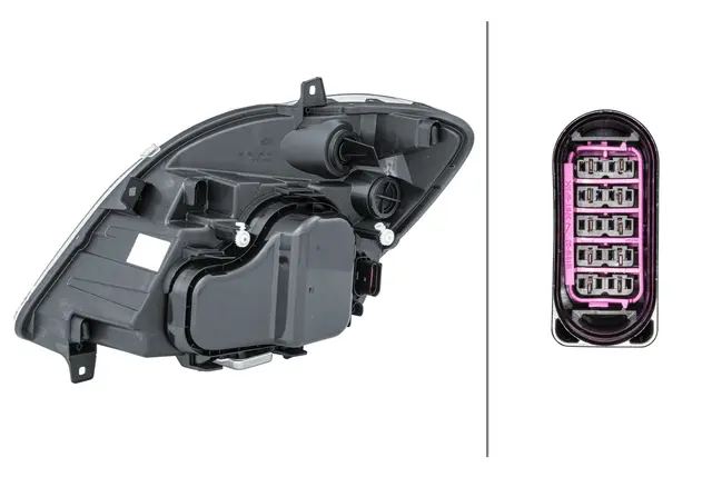hovedlampe xenon mb sprinter høyre Hella 