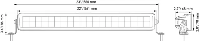 LED DOUBLE LIGHBAR 21.5"             1FJ Hella 