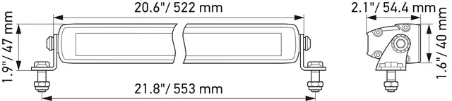 LED SLIM LIGHTBAR 20"                1FJ Hella 